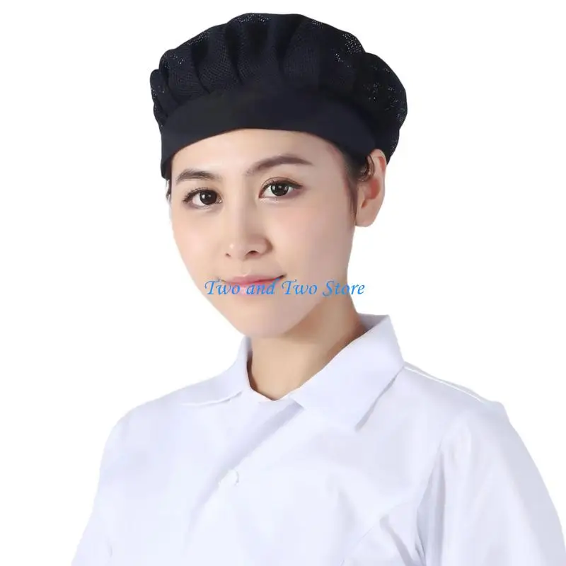 

HX6F Ventilated Cap Designed for Lab and Kitchen Staff Elastic Fit Ensures Stability Lightweight Hat for Convenience