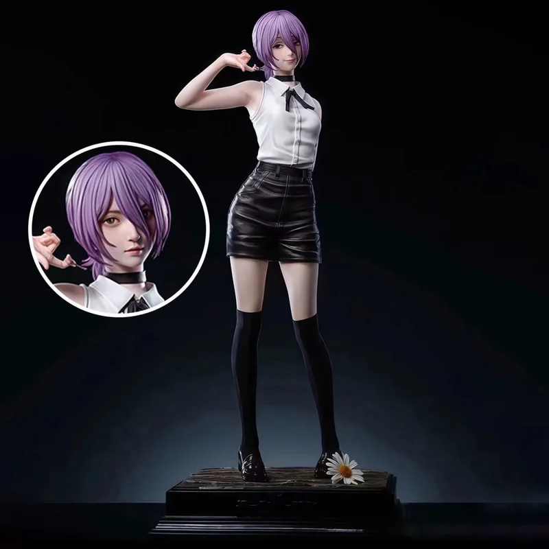 Devil Series Reze Pretty Girl Model Double Head Swap Chainsaw Man Reze Arc Anime Action Figures Ornament Statue Dolls Toys