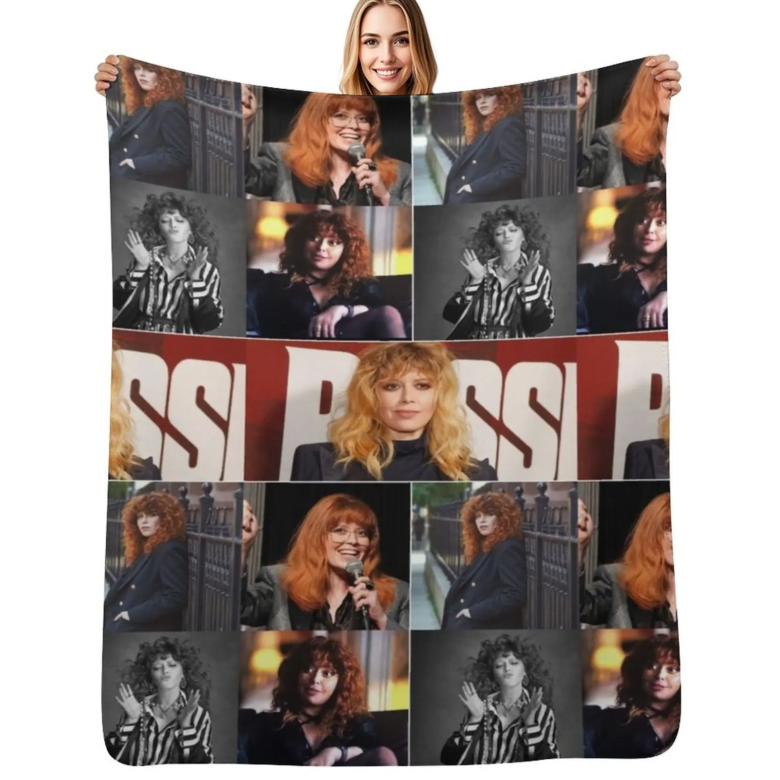 

Наташа Lyonne, американская актриса, красивый эстетический коллаж с фанатом-1 пледы, одеяло для косплея, аниме, плед на диване, одеяла