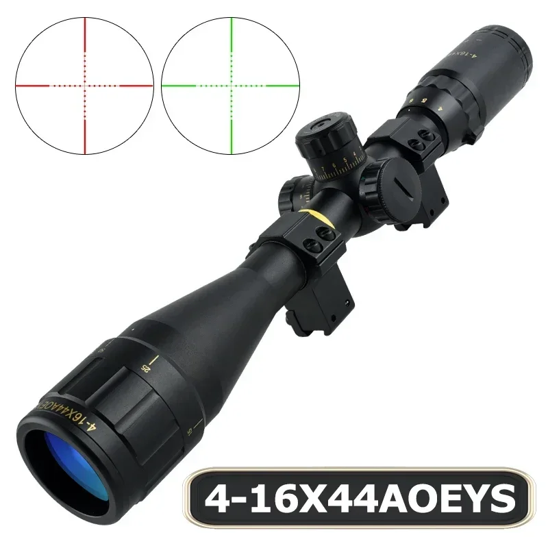 

4-16X44AOEYS Long-range Sniping Hunting Scope Optical Red Green Adjustable Riflescope Airsoft Scopes Tactical Accessories