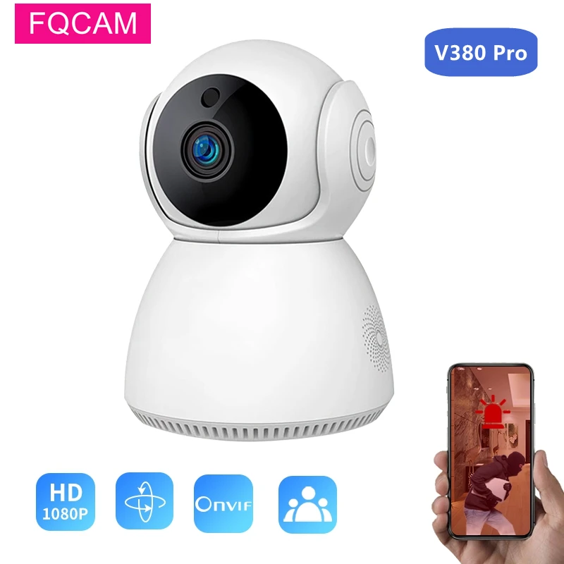 

3MP WIFI IP Indoor Camera V380 Pro Video Surveillance Dome Smart Home Security Wireless Camera Baby Monitor Two Ways AUDIO