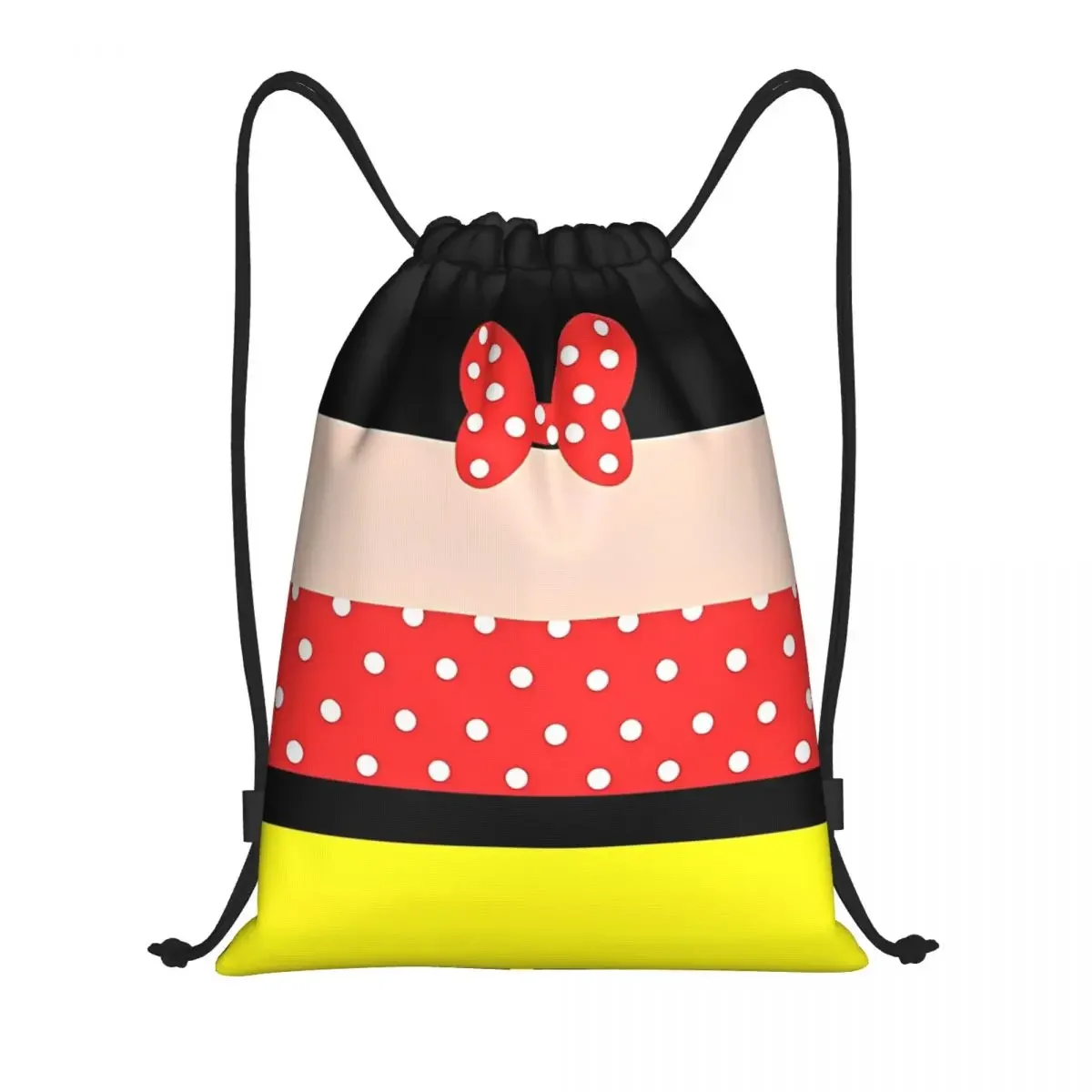 Mickey Cartoon Mini Mouse Drawstring Backpack Sports Gym Sackpack String Bags for Exercise