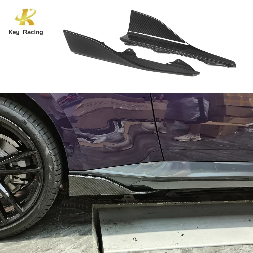 Real Carbon Fiber MP Style Auto Side Skirt Protector Lip For BMW 2 Series G42 M235i M240i Coupe Accessoires Extérieur