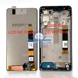 6.8‘’ Tested For Motorola Moto G100 G200 5G LCD Display Screen Touch Panel Digitizer For Moto Edge S Edge S30 Frame