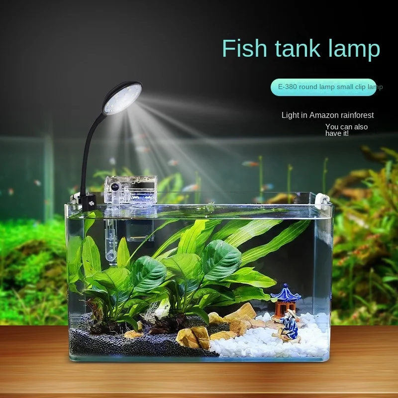 Luce per acquario Led lampada per acquario impermeabile regolabile a 360 gradi Mini luci Usb ad alta luminosità accessori per acquari