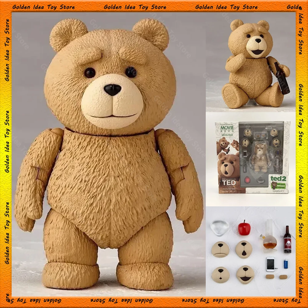 YAMAGUCHI Ted 2 anime figure Bjd Ted Teddy Bear Action Figure Revoltech No.006 Teddy Brick figurine Gk Movie Model Doll Toy Gift