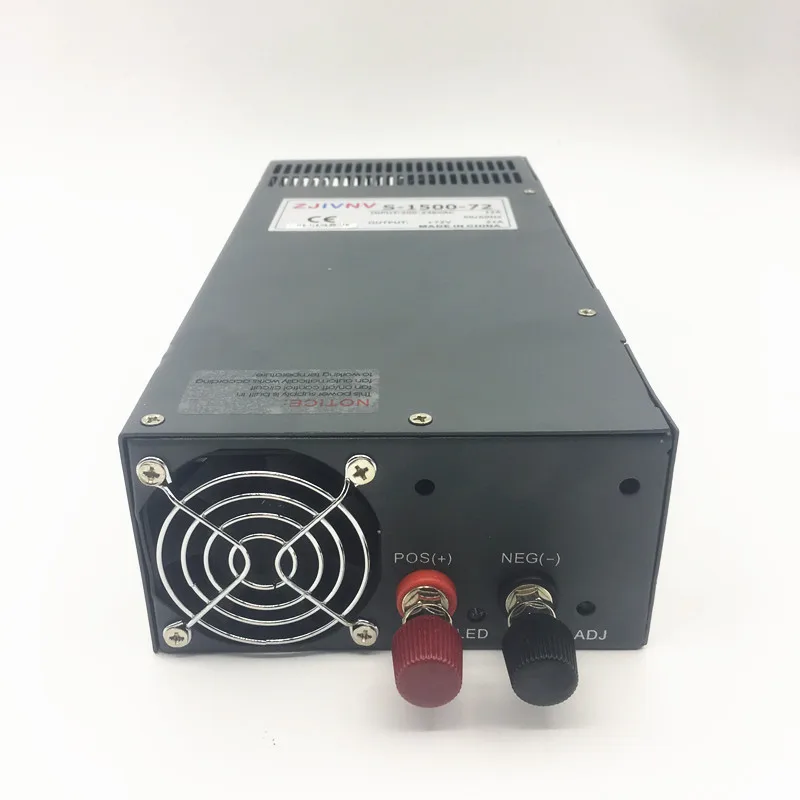 Imagem -04 - Fonte de Alimentação Fonte de Alimentação de 1500w 24v 62.5a Saída Única e Paralela ac dc Transformador Ac110v 220v para dc 24v S150024