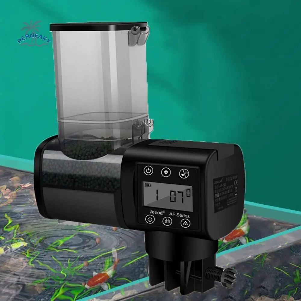 

250ML/500M Fish Tank Feeder LCD Display Adjustable Timer Auto Fish Food Dispenser Digital Display Screen