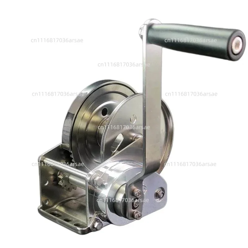 304 Stainless Steel Two-way Self-locking Hand Crank Manual Winch  800 1200 2000lb