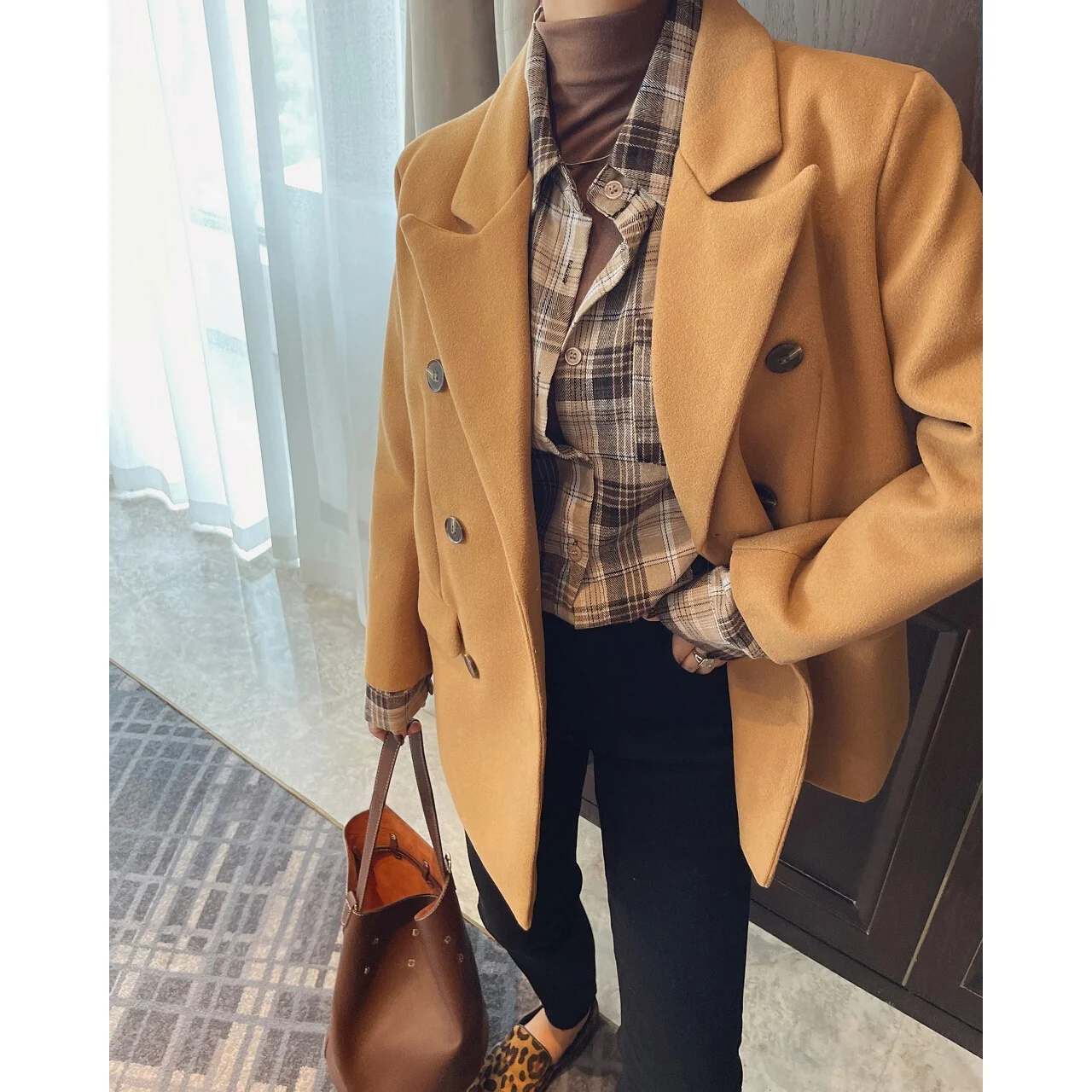 

Утепленное хлопковое шерстяное пальто-тренч женское, осенне-зимнее, новое, в корейском стиле, утепленная верхняя одежда премиум-класса