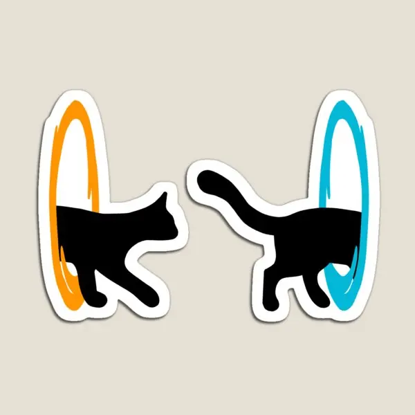 Portal Katze Magnet Lustiges süßes Spielzeug Kinder Home Halter Kinder Aufkleber Dekor Baby für Kühlschrank Organizer Magnetischer Kühlschrank