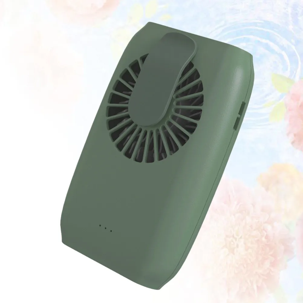 1Pcs Hanging Waist Portable Mini Fan USB Charging Neck Lanyard Design Personal Small Fan for Travel Outdoor Cooling