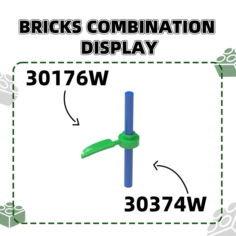 540 pièces/lot NO.18841 rond 1x1 avec 1 feuilles de bambou bloc Moc couleur accessoires compatibles avec brique bricolage assemblage de jouets pour enfants