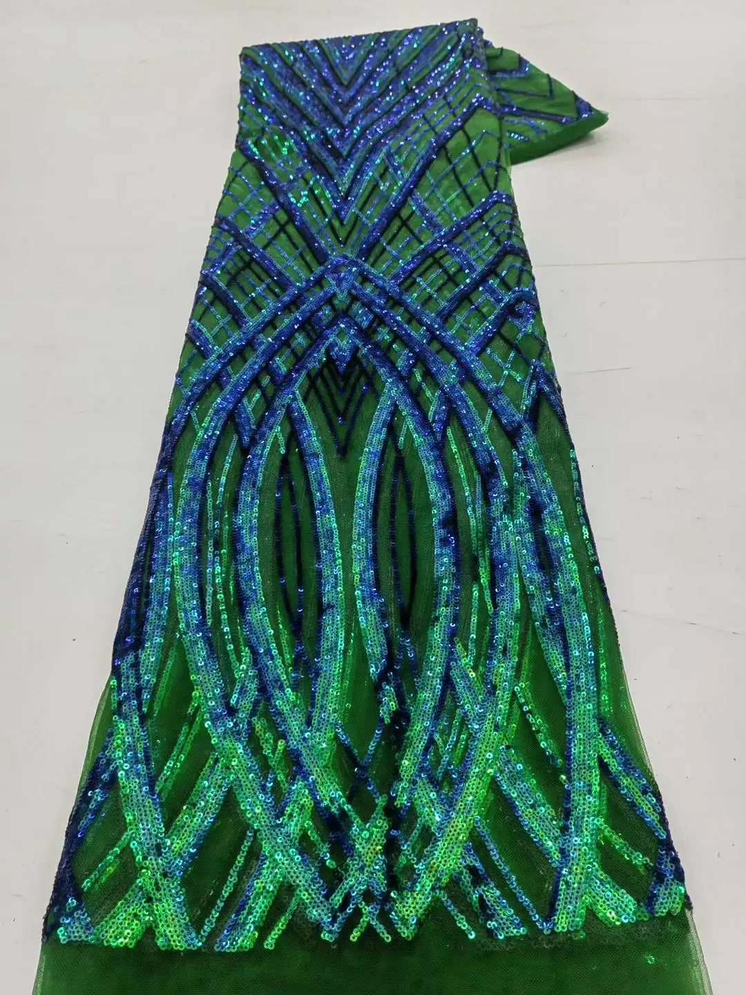 프랑스어 레이스 원단 고품질 스팽글 Tulle 아프리카 레이스 원단 우아한 드레스에 대한 자수 나이지리아 Tulle 레이스 소재