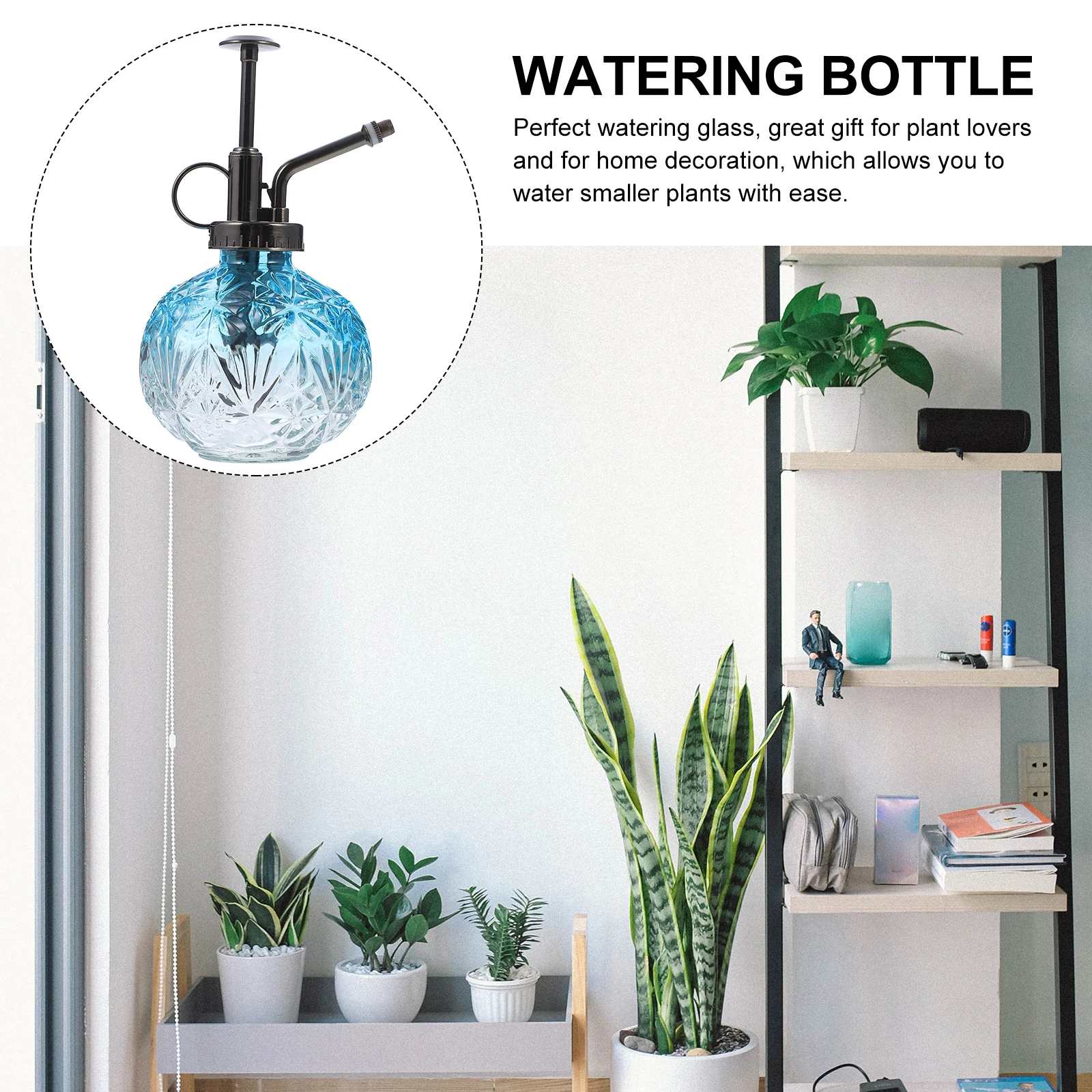 

Gardening Watering Can Vintage Kettle Indoor Spray Glass Misting Bottles Container Sprayer Plant