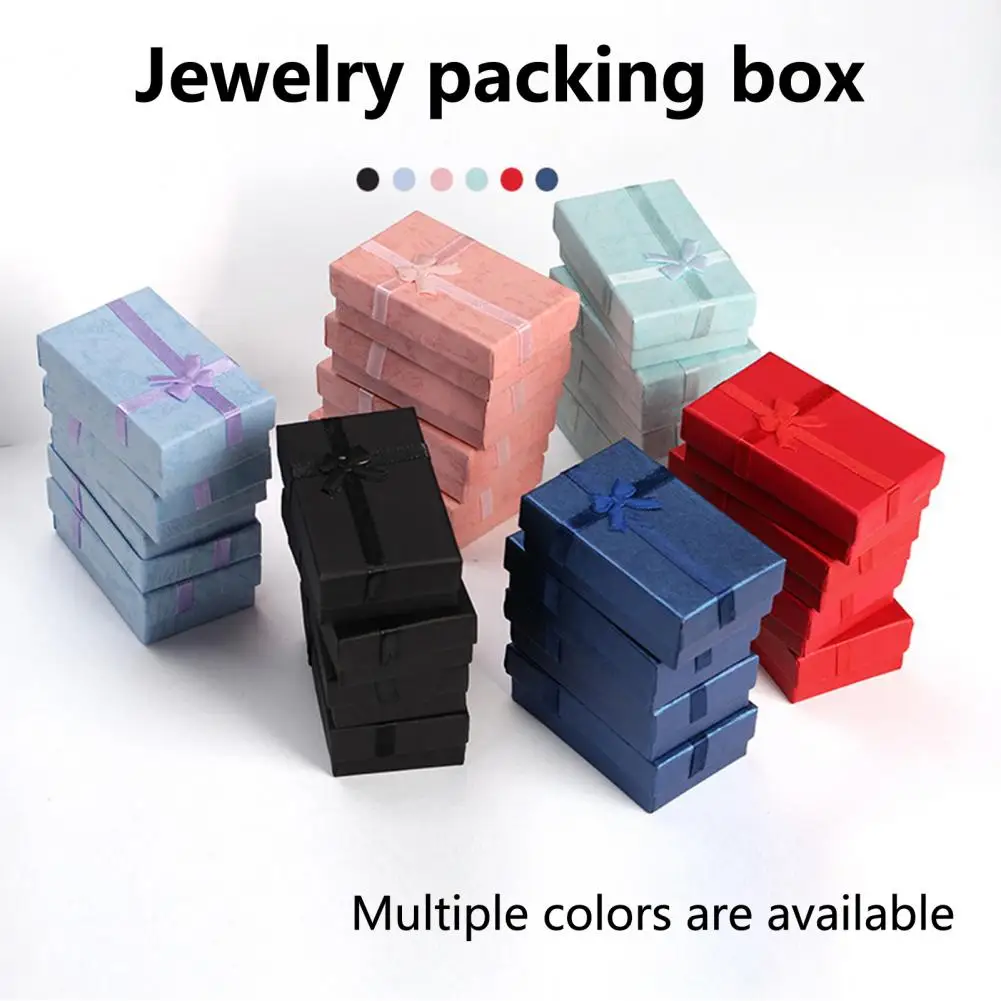 Storage Box Lightweight Bracelet Box Cardboard Storing  Durable Beautiful Visual Jewelry Gift Box