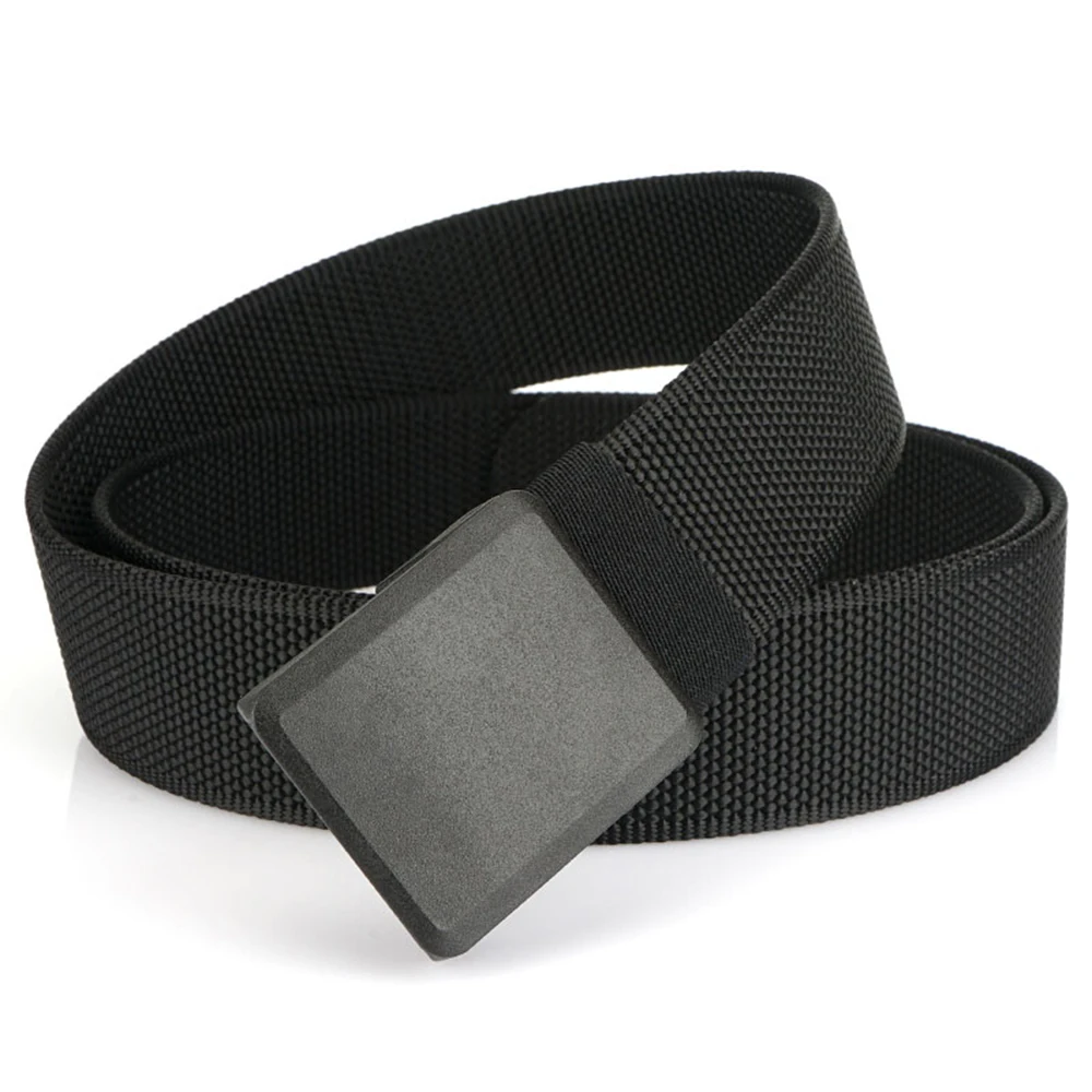 TUSHI Neuer elastischer Gürtel für Herren ohne Metall, Schnellverschluss, Nylon-Schnalle, weiche Faser, Unisex, Stretch-Gürtel, Wandern, Angeln, Sportgürtel – Detail 17