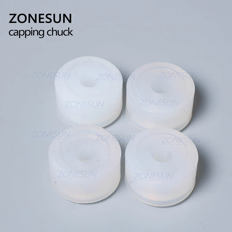 ZONESUN-ruedas de fricción, almohadilla de goma, cabezal de mandril de tapado para XLSGJ-6100, máquina de tapado de botellas médicas, Perfume