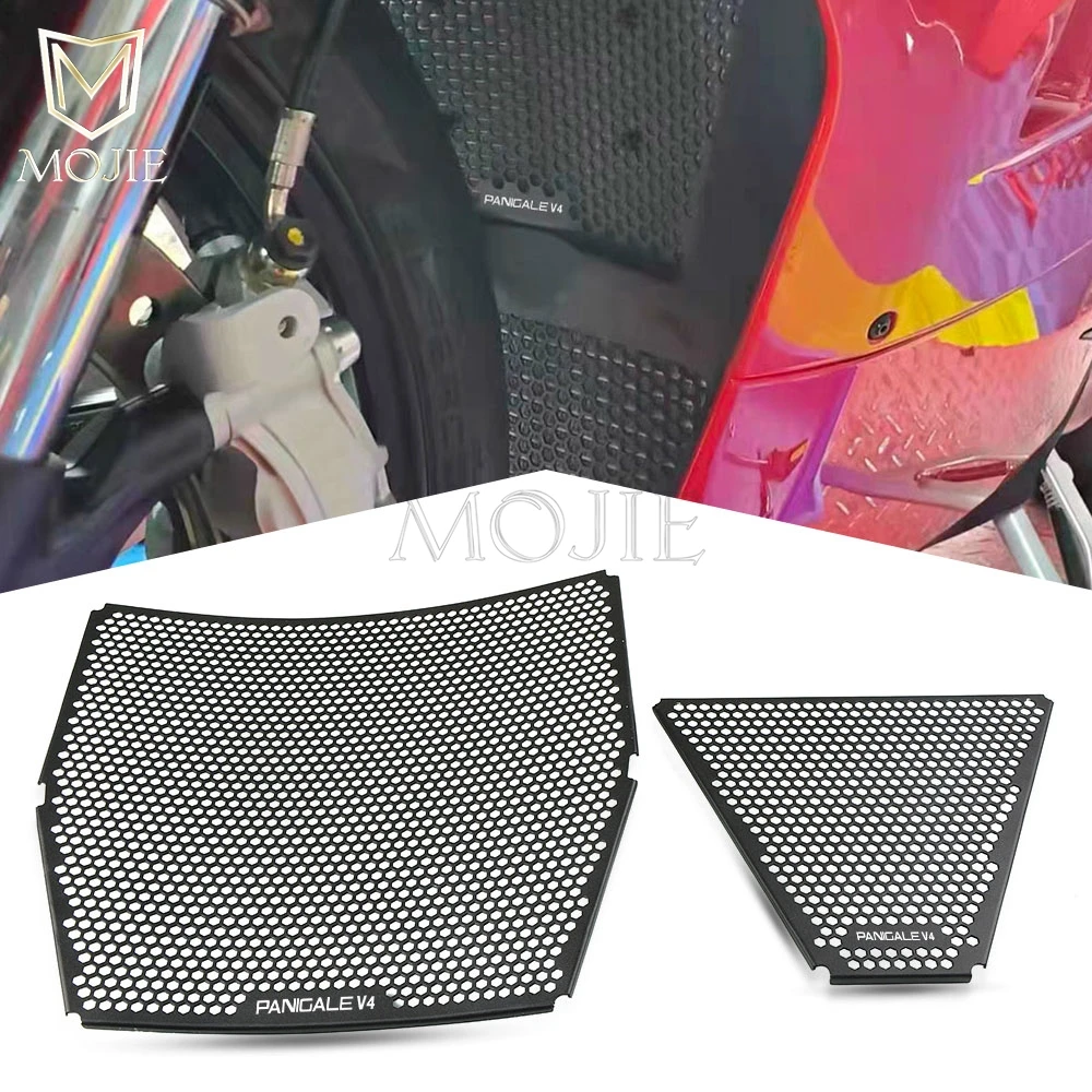 

FOR DUCATI STREETFIGHTER V4 V4S V4 S / SP / SP2 2020 2021 2022 2023 2024 Motorcycle Radiator Guard And Oil Cooler Guards Sets
