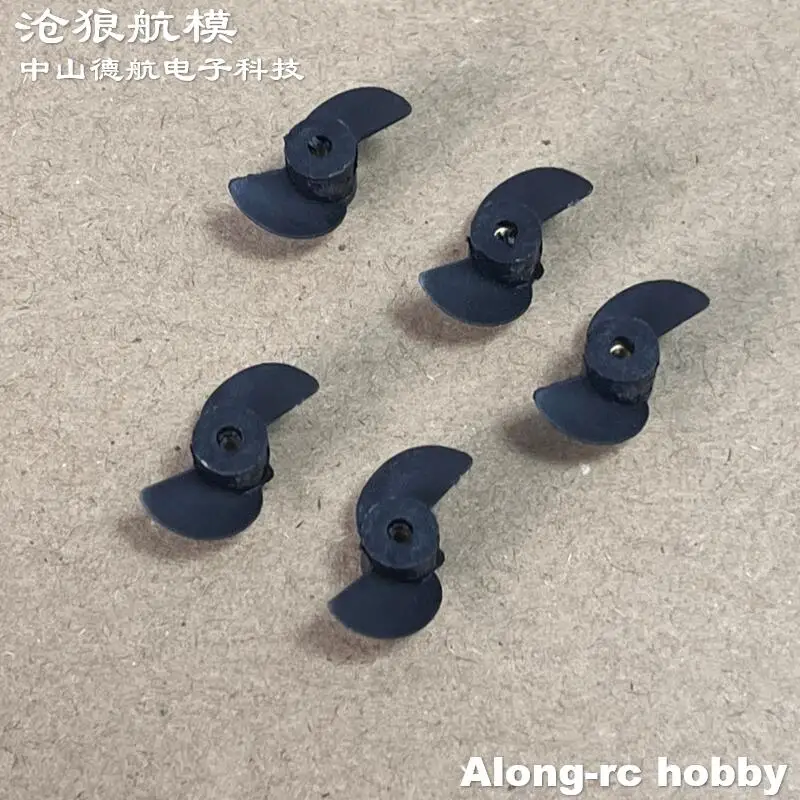 5pcs RC Model Boats Part- 17mm Mini Plastic Propeller for Volantexrc 79503 Vector 30 Vector XS V79503 79504 Remote Control Boat