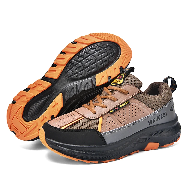 

New Outdoor Hiking Shoes Men Anti-slip Lace-up Low-topThick-soled Durable Men Shoes Comfortable Breathable Casual Sports Shoes