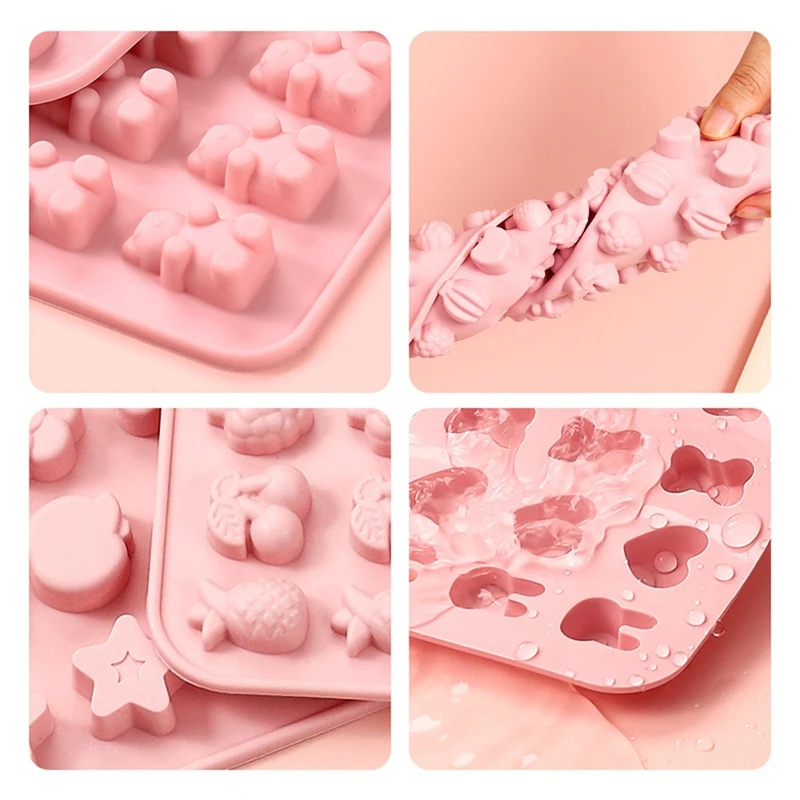 Animal Fruit Silicone Sobremesa Molde, Self-Made Food, Jelly Drop, DIY