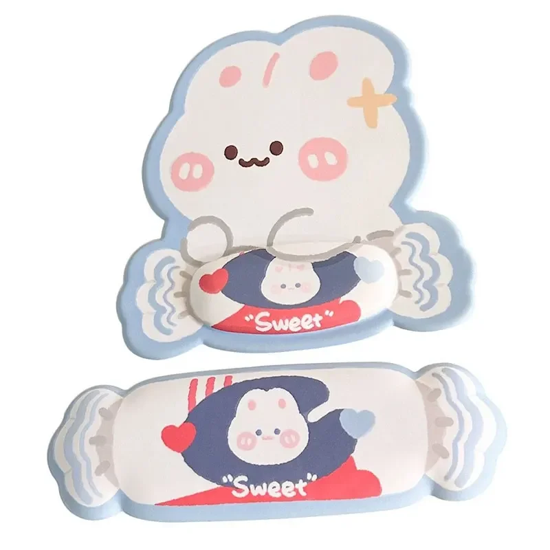 Kawaii Rabbit Mouse Pad Keyboard Wrist Pad Thickened Non-slip 3D Gaming Computer Office Mice Mat Pads Cute Gift Mat for Girls