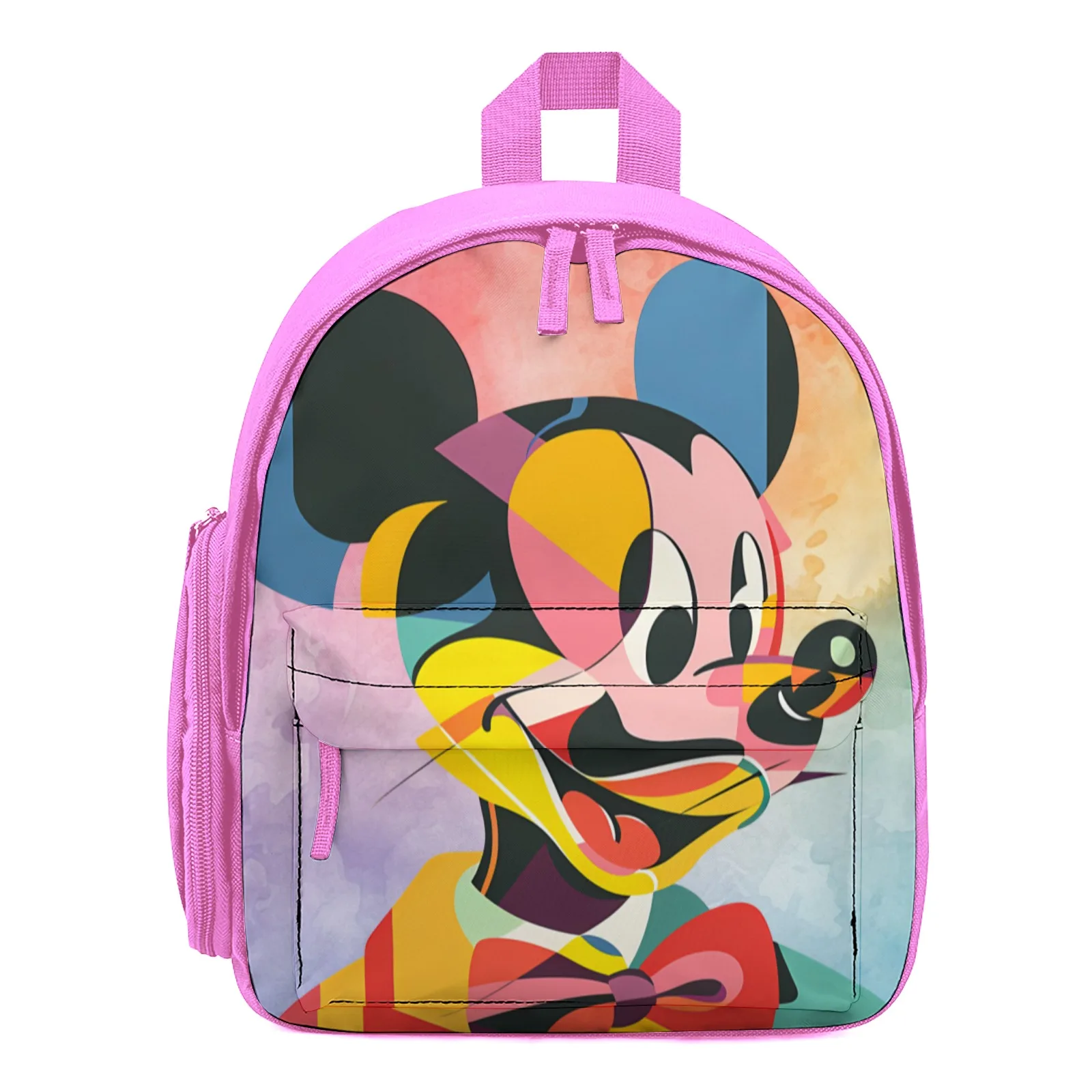 

Abstract Art of Mickey Mouse Backpack Printed Backpacks For School Elementary Student Bag 12 Inch School Backpack Bag