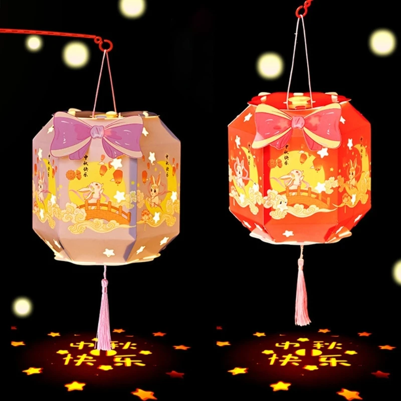 Festival Handcraft Kits for Traditional Chinese Lamp Children Flower Light Decoration with Accessories Home Decoration Drop Ship