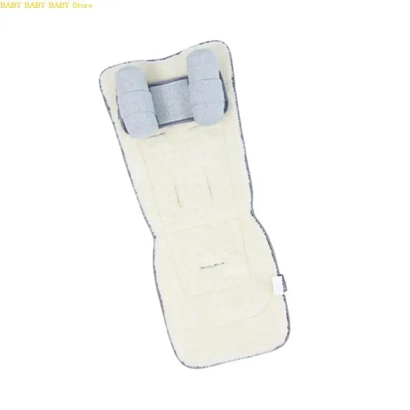 وسادة مقعد Q81A قابلة للعكس لعربات الأطفال تتميز ببوليستر مضاد للعرق وسهل التنظيف للسفر والرحلات الطويلة #5