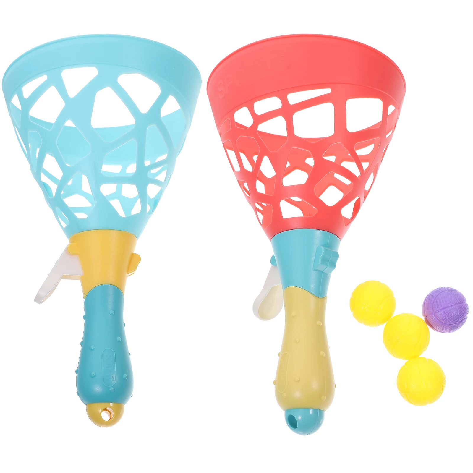 

Plastic Catch Pass Balls Toy Family Children Accessory Game Beach Park Pool Plastic Catch Launcher Kids Activity