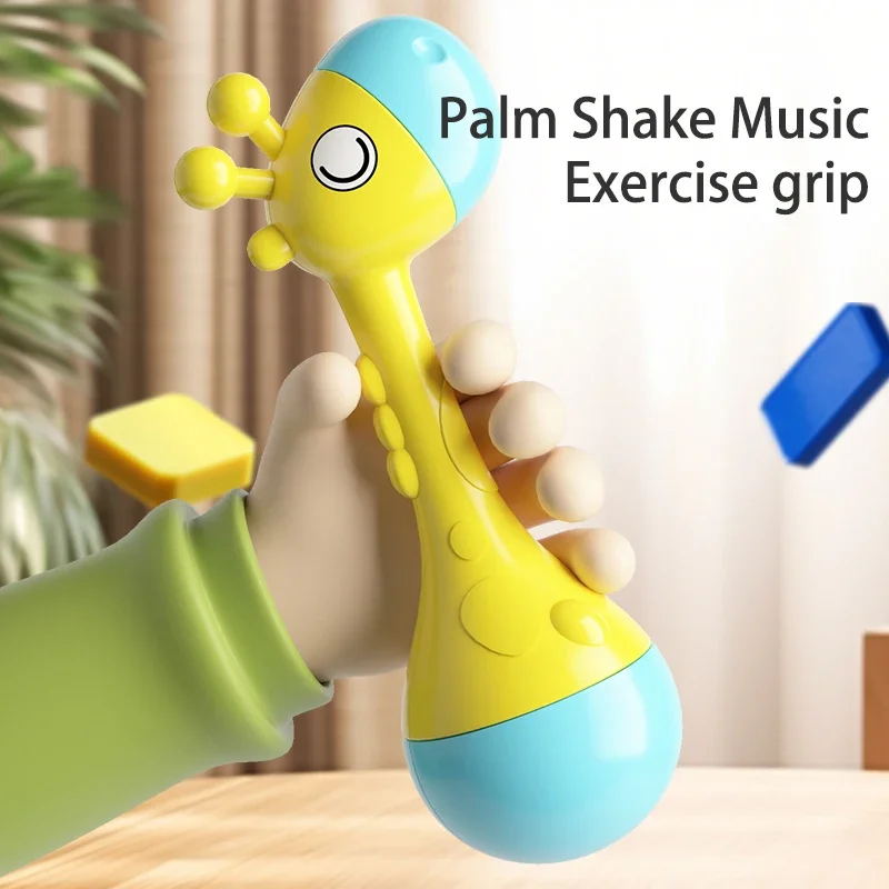 Bambino Martello di sabbia Giocattoli Batterista Scuotendo Sonagli Giraffa Bambino Sonaglio Scuotere Infantile Bambini Montessori Giocattoli educativi interattivi