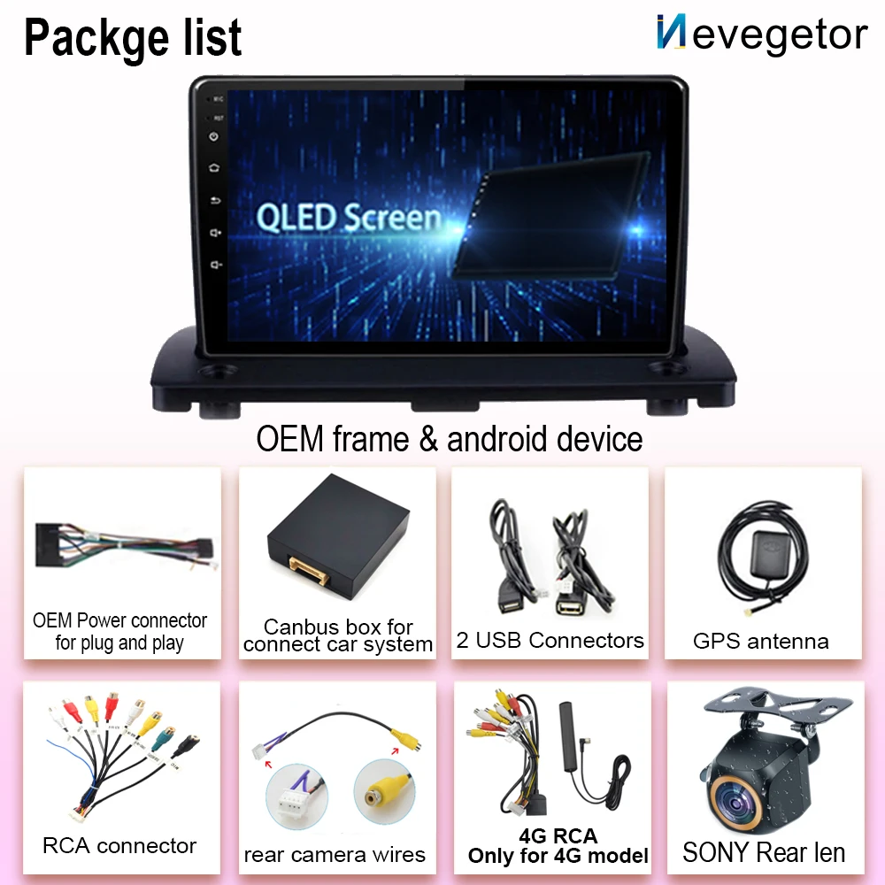 For Volvo XC90 2004-2014 Android13 Car DVD Radio Stereo Multimedia Player 5G wifi GPS Navigation High-performance CPU HDR QLED - view 6