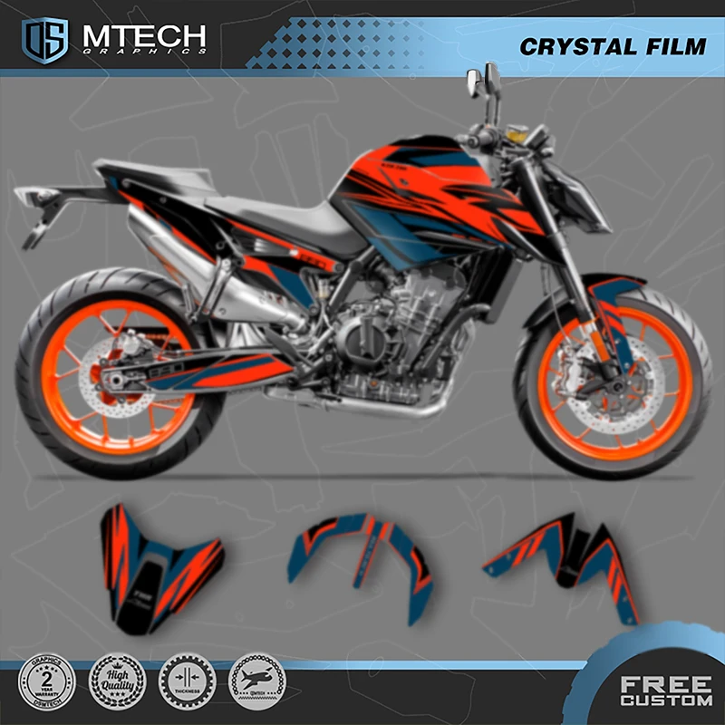 

DSMTECH Motorcycle Graphics For KTM 2018 2019 2020 2021 DUKE 18-21 DUKE 790 890 Decals Stickers Kits 001