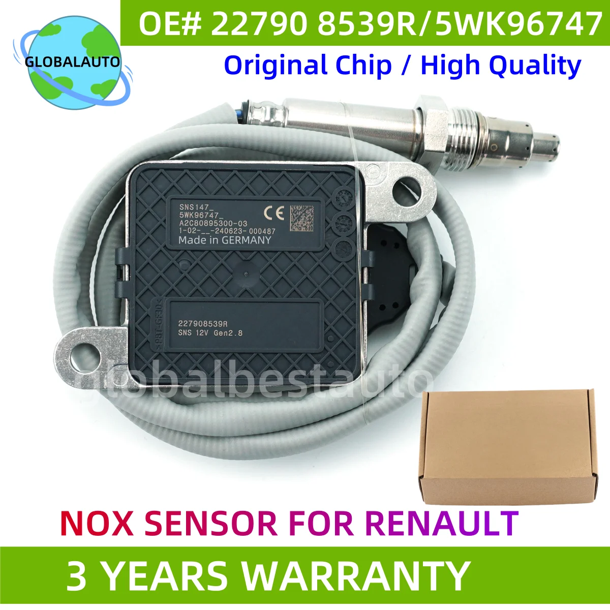 

5WK96747 227908539R A2C80895300-03 5WK96747A High Quality NEW Nitrogen Oxygen Sensor NOX Sensor For Renault Trafic X82 1.6 DCI