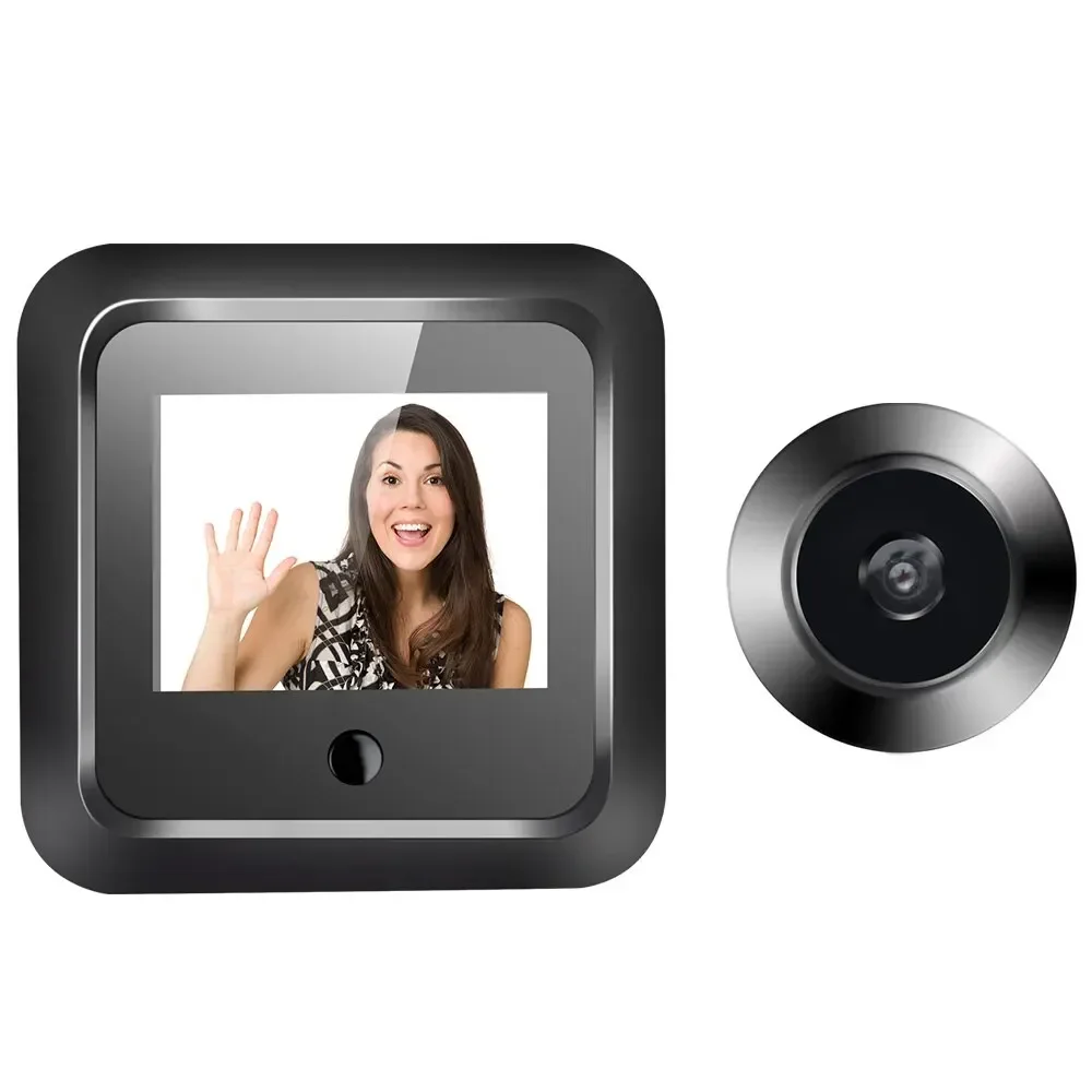 Video Doortell Hd 2.4 Inch Kijkgaatje 120 ° Smart Digitale Deurkijker Camera Bewakingsmonitor 240X320 Visuele Deurbel Naar Huis