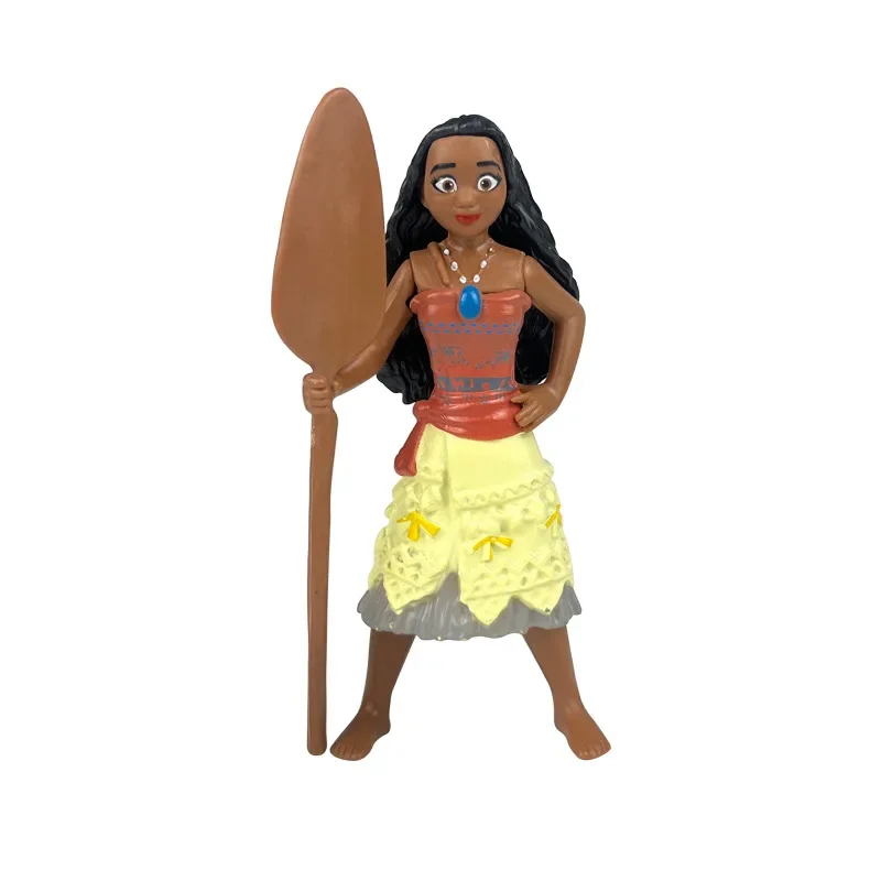 การ์ตูนดิสนีย์ Moana 2 รูปชุด Moana Princess, Maui, HeiHei Pua ของเล่นเค้กรถเดสก์ท็อปตกแต่งเครื่องประดับของขวัญวันเกิด