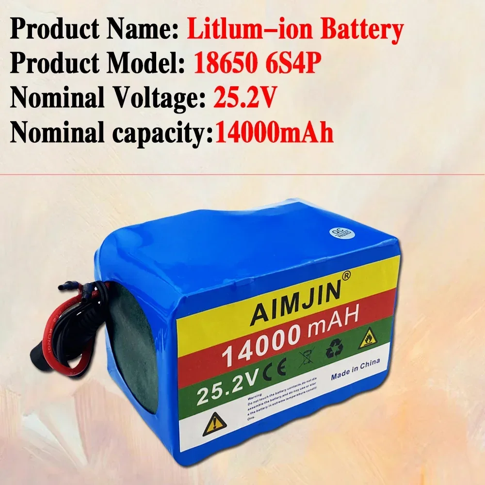 25.2V 14000mah 6S4P 18650 lithium-ion Üteg Pakli Arra való számára kültéri áram Ajánlattétel bel children's toys, stb