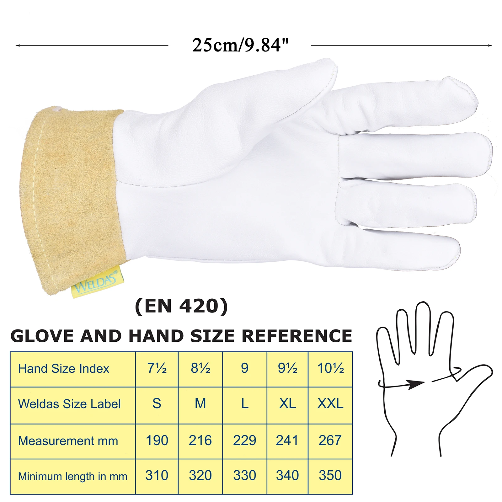 Pair TIG Welding Gloves 25cm(9.84\