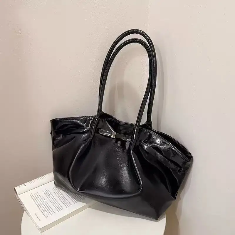 Niche Cross-Border Korean-Style Underarm Bag 2026 Spring/Summer New Large-Capacity Versatile Commuter Tote Bag Single-Shoulder Pu Women's Bag