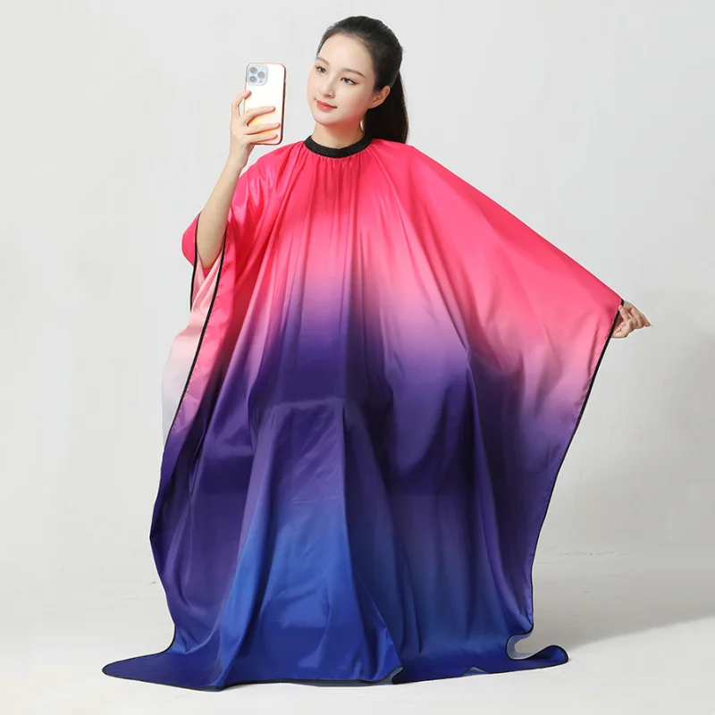 

Gradient Hairdressing Wrap Cloth Hair Salon Capes Hair Dyeing Cloaks Hairdresser Hair Cutting Apron Barber Hair Styling Shawl