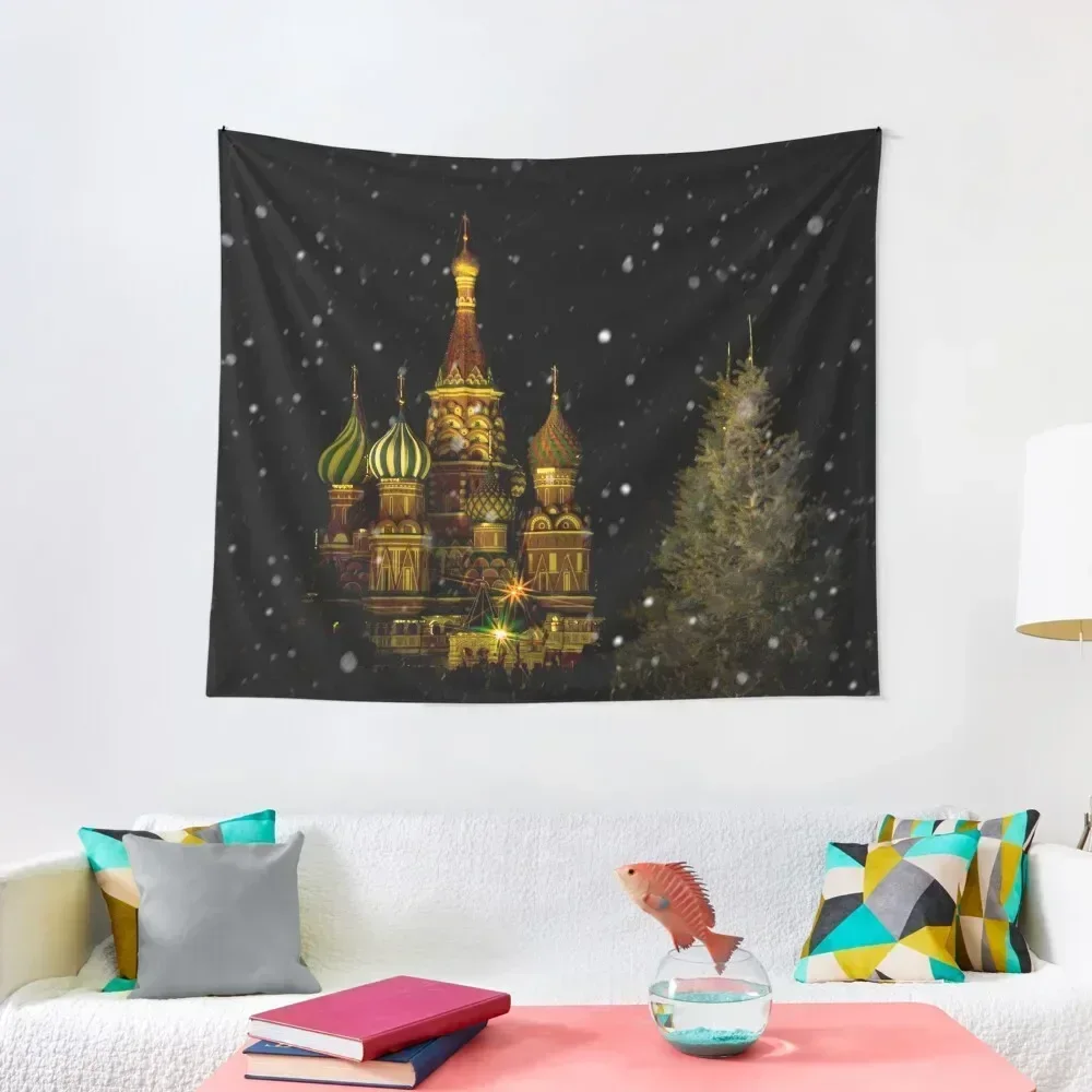 

Moscow Night Tapestry Wallpaper Bedroom House Decor Wall Hanging Cute Room Decor Tapestry