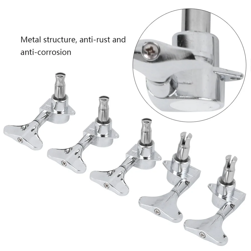 

Metal ​Bass Tuners​ ​5‑String ​3R2L Configuration ​Bass Tuning Pegs​ ​18:1 Gear Ratio​ ​Sealed Tuning Keys​