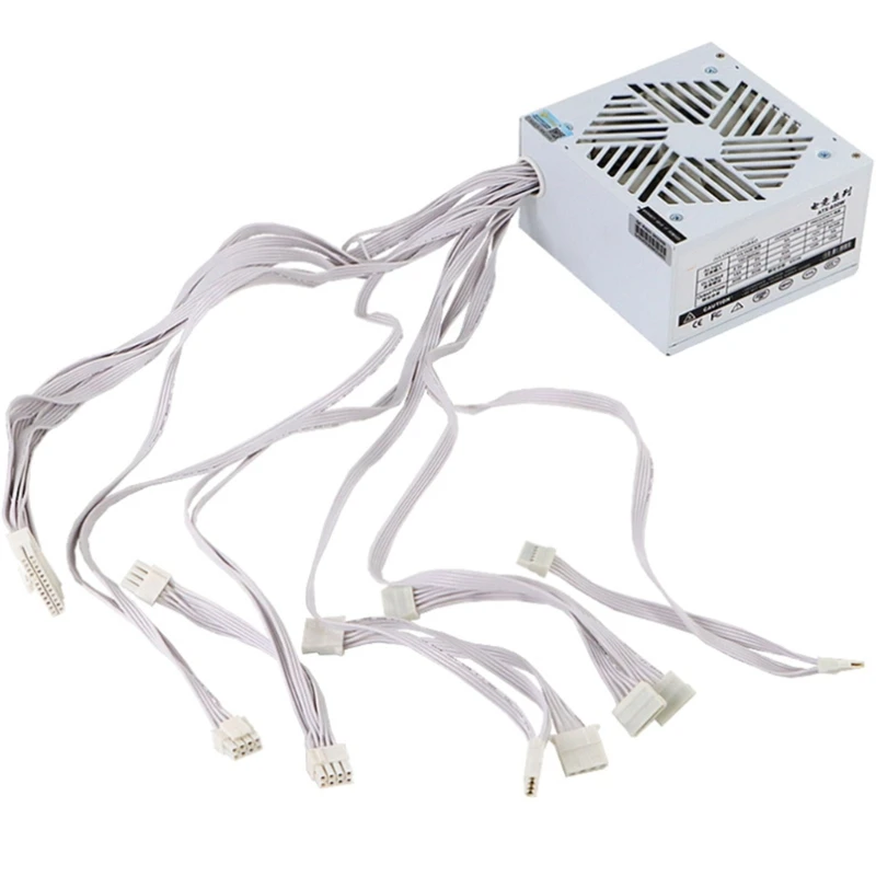 

Computer Power Supply 650W 180-240V Supply Power PC 120mm Cooling Fan Supply Cha