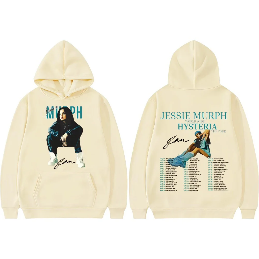 جيسي مورف 2025 رحلة غامضة عالمية ميرش ملابس رياضية الخريف/الشتاء الرجال النساء موضة ريترو فضفاض قلنسوة من القطن