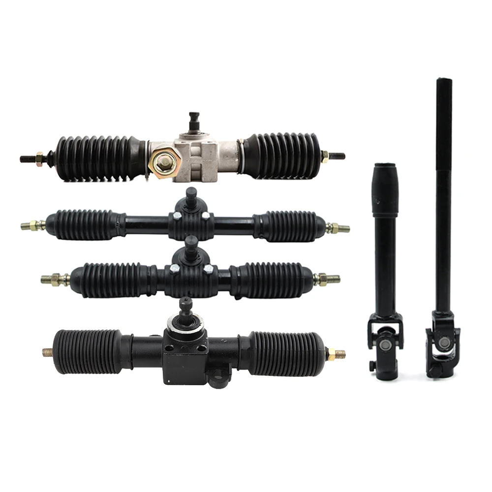 30T Power Steering Gear Rack Pinion Telescopic Adjustmen Steering Column U joints Shaft For DIY Go Kart ATV UTV Buggy Quad Bike
