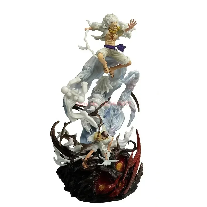 23 cm Neue One Piece Anime Figur Affe D. Luffy Peripherie Pvc Modell Szene Statue Desktop Dekoration Ornamente Geburtstag Geschenk Spielzeug