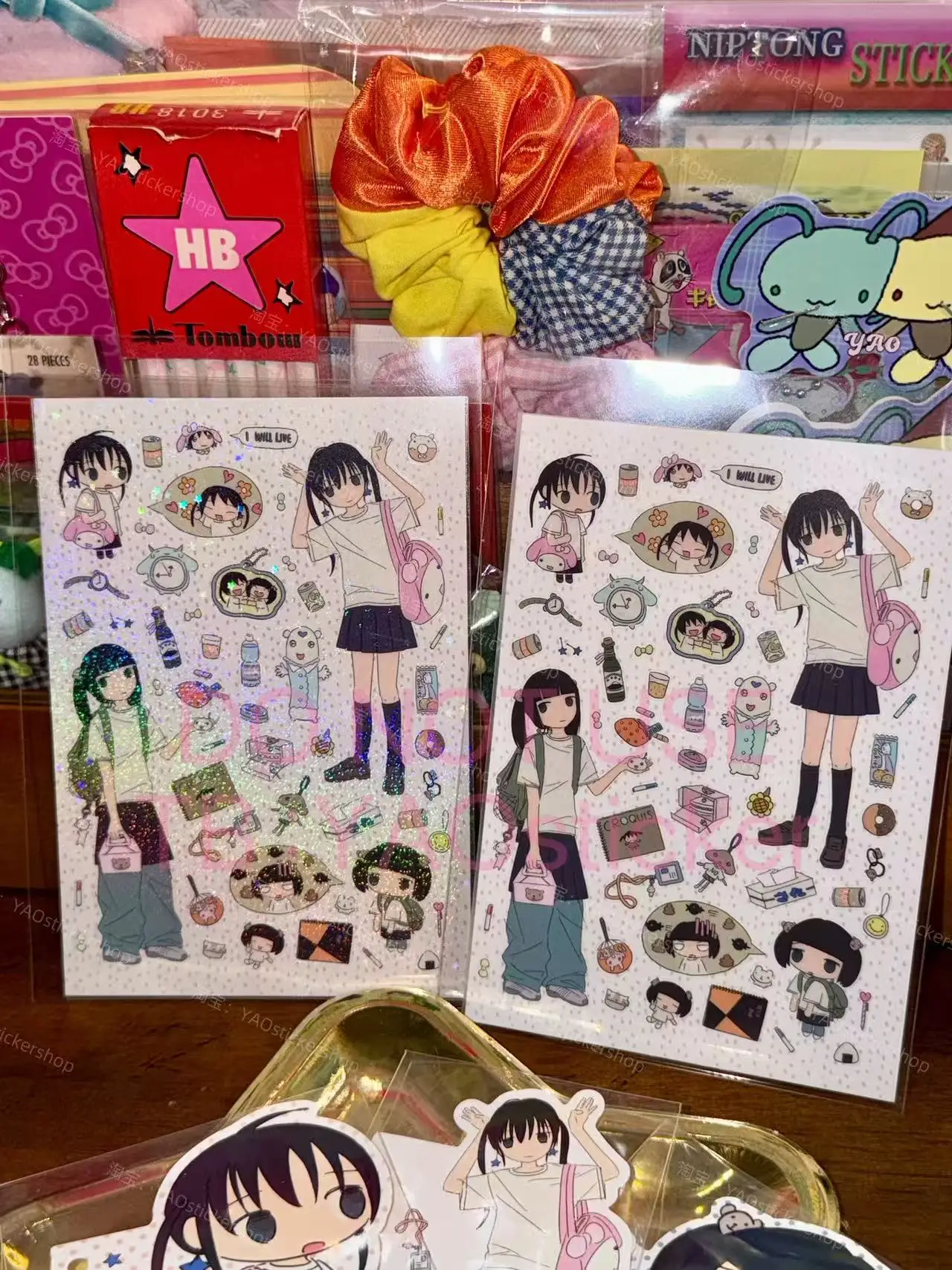 Fashion Girl Daily Life Decorative Cute Book Stickers