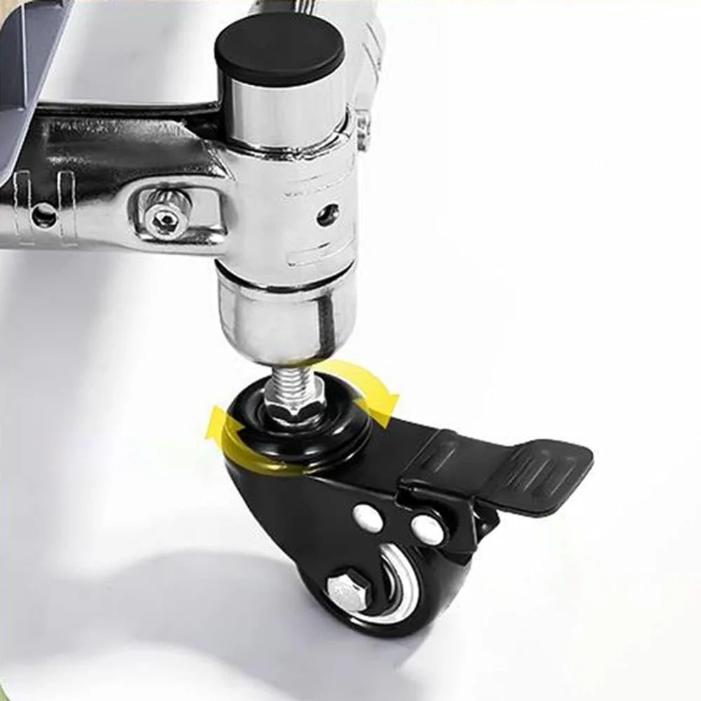 رف تخزين دوار محمول للمكانس والمماسح وأدوات البستنة مثالية للفنادق والخصائص