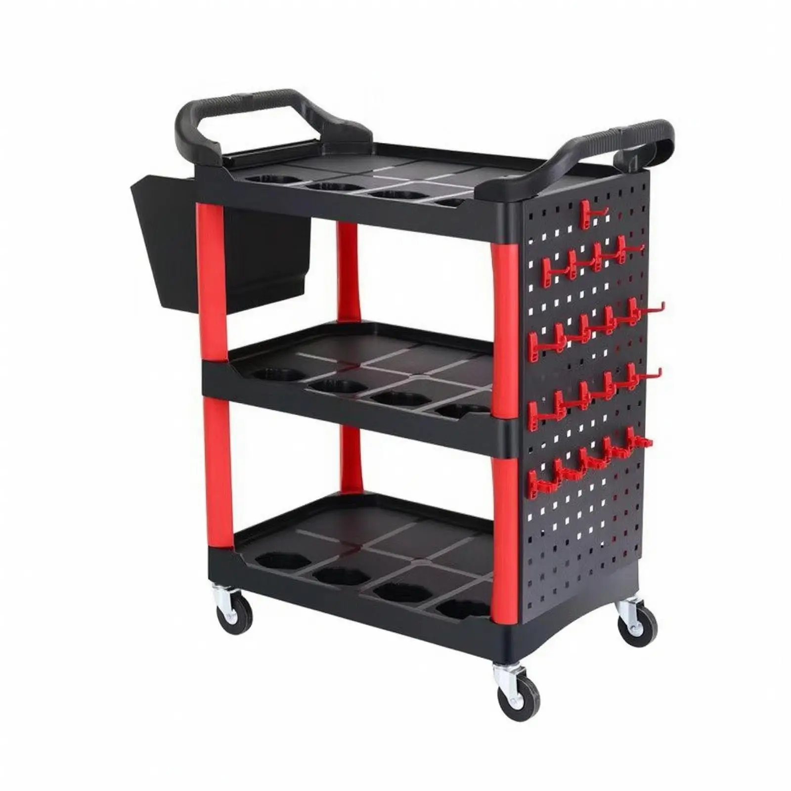 Foldable Automotive Detailing Tool Cart Portable for Maintenance Teams